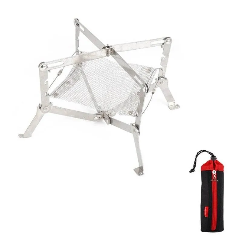 Portable Stainless Steel Fire Rack - Mini Flame Grill