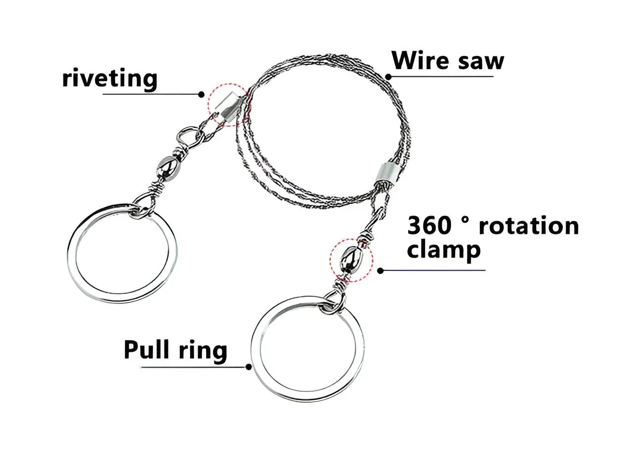 Portable Survival Stainless Steel Wire Saw
