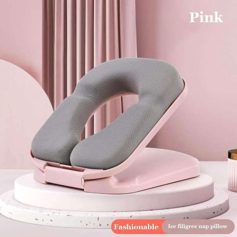 Portable Travel Neck Pillow - Foldable Support for Comfort