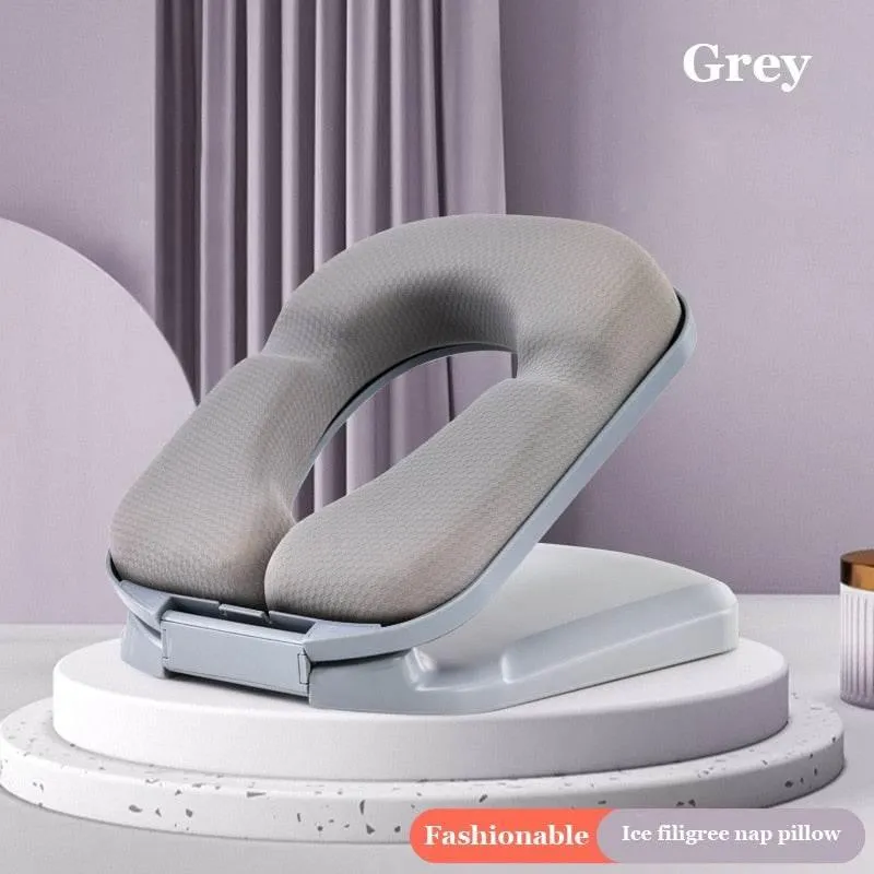 Portable Travel Neck Pillow - Foldable Support for Comfort