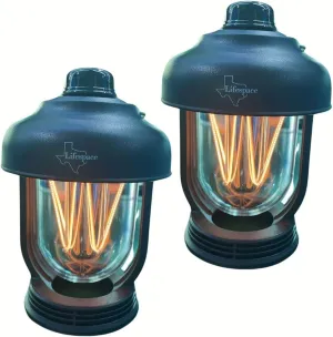 Portable Waterproof LED Camping Lantern with Adjustable Brightness (Set of 2)