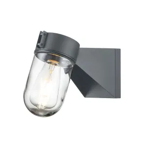 Portfino 1 Light Wall Lantern | Grey