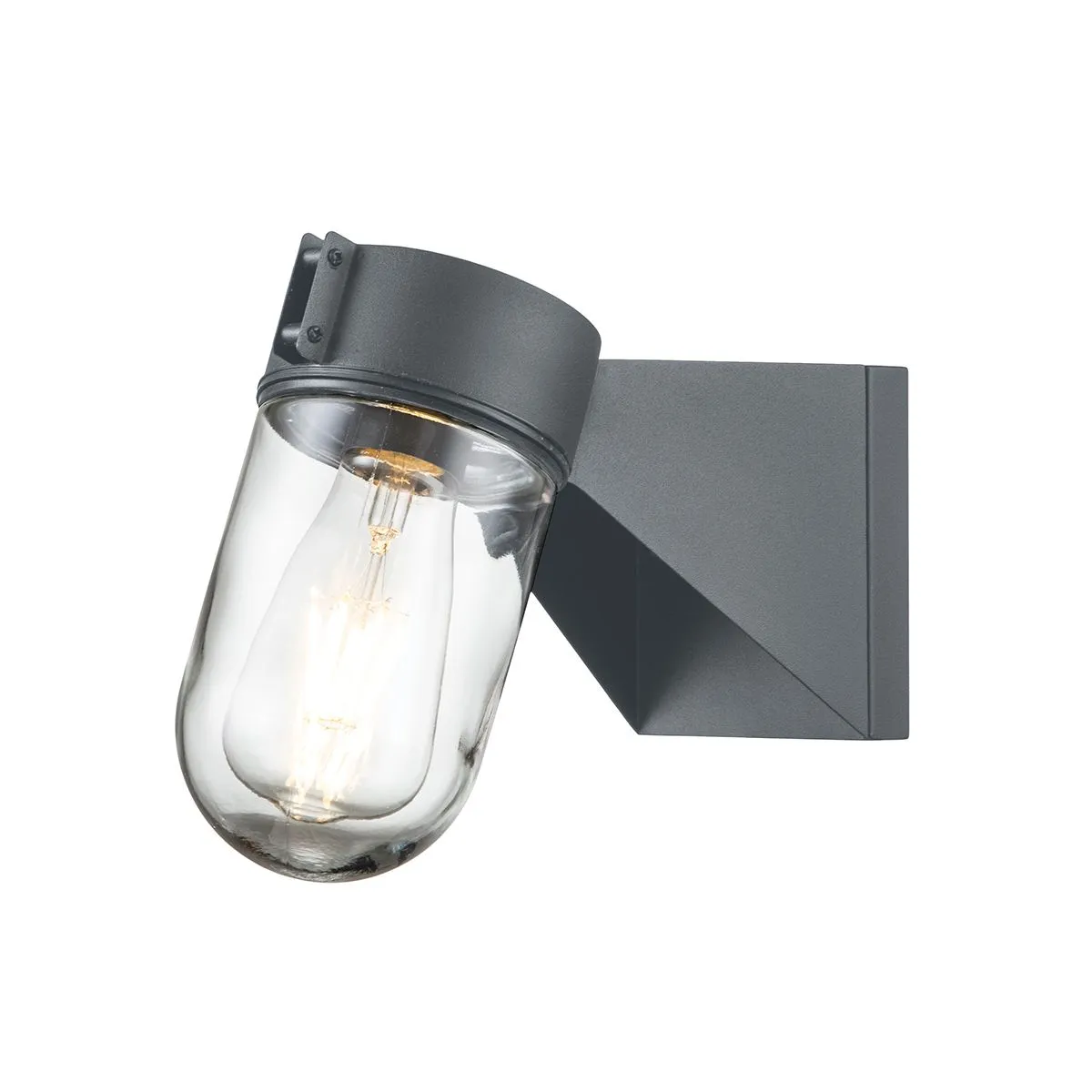 Portfino 1 Light Wall Lantern | Grey