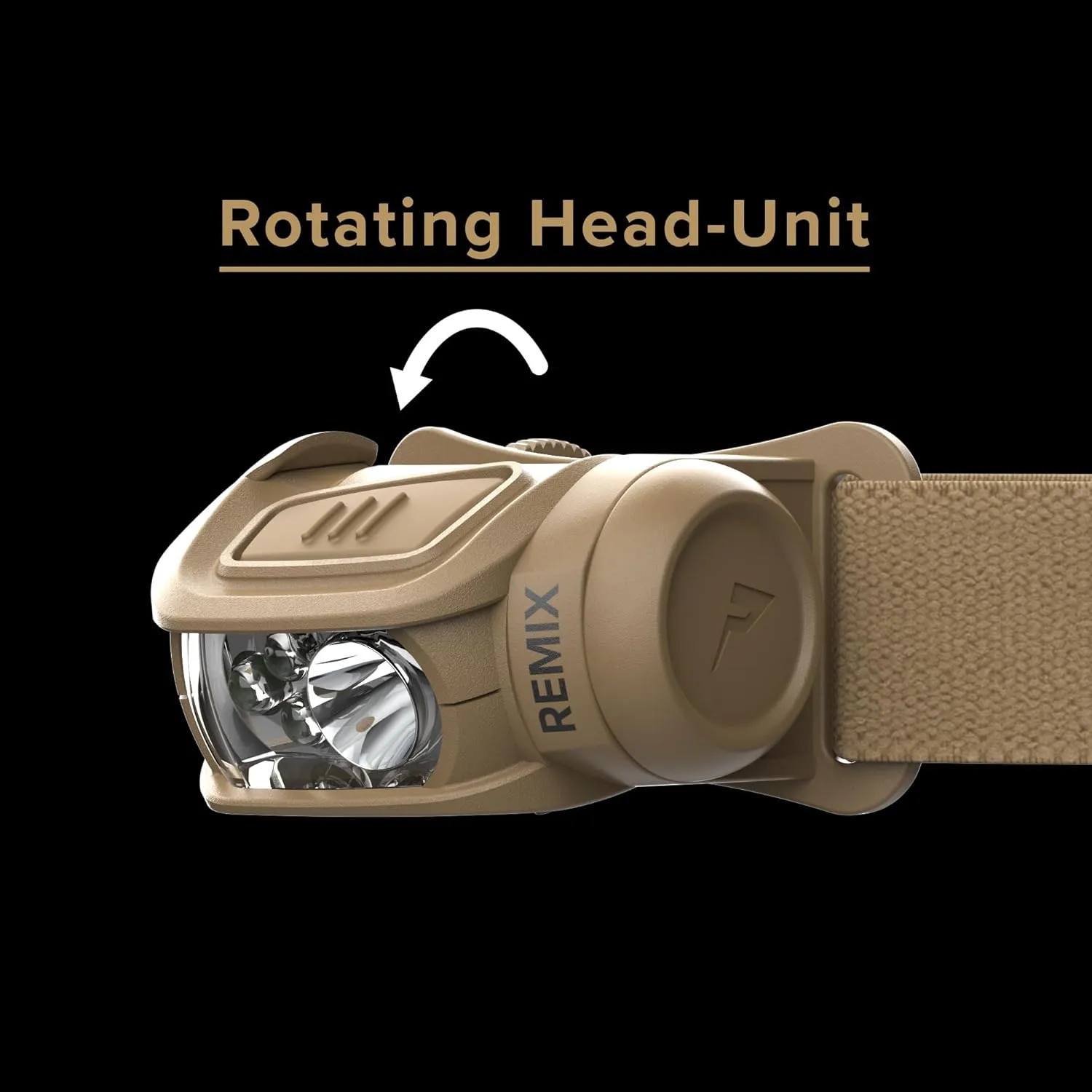 Princeton Tec Remix LED Headlamp (300 Lumens, Tan w/Red LEDs) (RMX300-RD-TN)