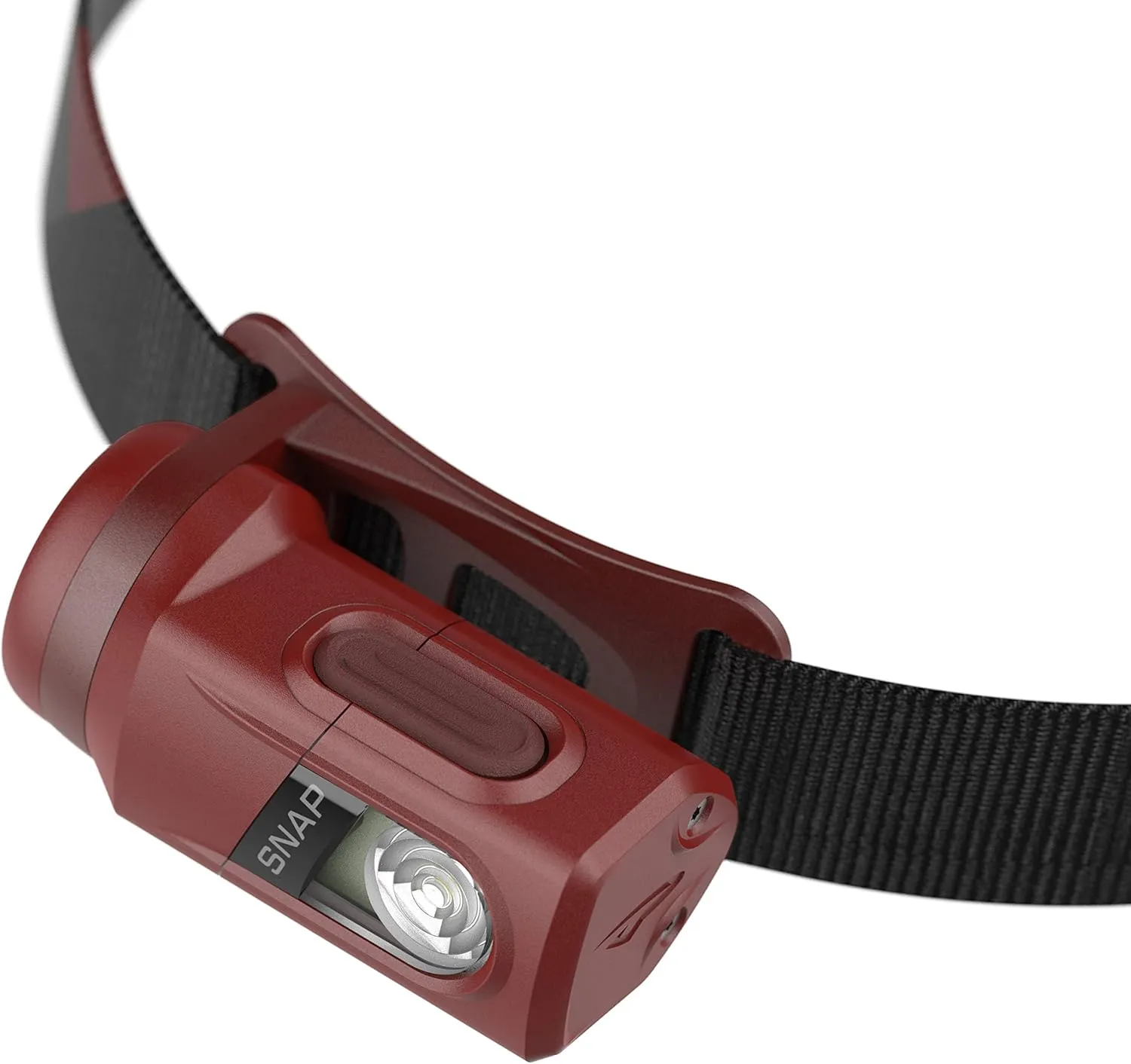 Princeton Tec Snap Headlamp with Dimmable 300 Lumens Maxbright White LEDs, IPX4 Water Resistance and 155 Hour Burn Time, Essential for Hiking, Camping, Hunting, and Safety Preparedness, Red
