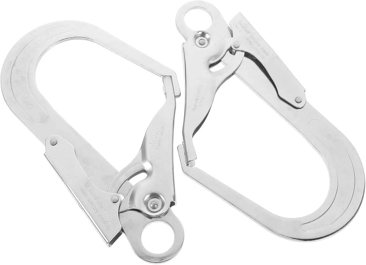 Professional Climbing Carabiner Large Self Locking Snap Hook Mountaineering Safety Hook Sturdy Metal Constructi