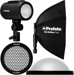 Profoto A2 Monolight - Powerful Studio Lighting Solution with Wireless Connectivity - Professional Photography Lighting Gear Bundle with Softbox, Dome, and Grid Kit (4 Items)