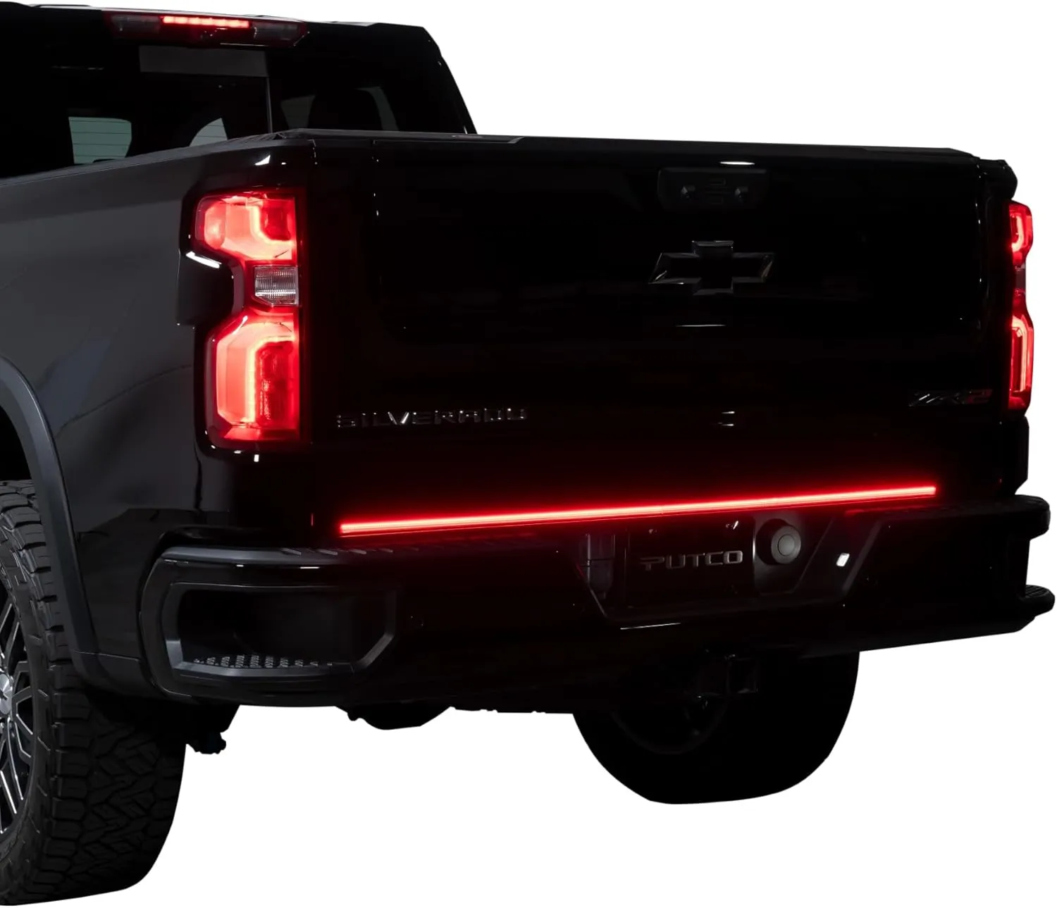 Putco 60" Blade LED Tailgate Light Bar Red/Amber/White LEDs & Plug-N-Play Quick Connect Harness - Fits Chevy Silverado/GMC Sierra 2020-2025
