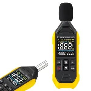 [Rechargeable 3IN1 Decibel Meter] WESTOBIG Sound Level Meter, Digital dB Meter Noise Meter 30dB to 130dB Portable SPL Meter MAX Data Hold with Color Display Backlight