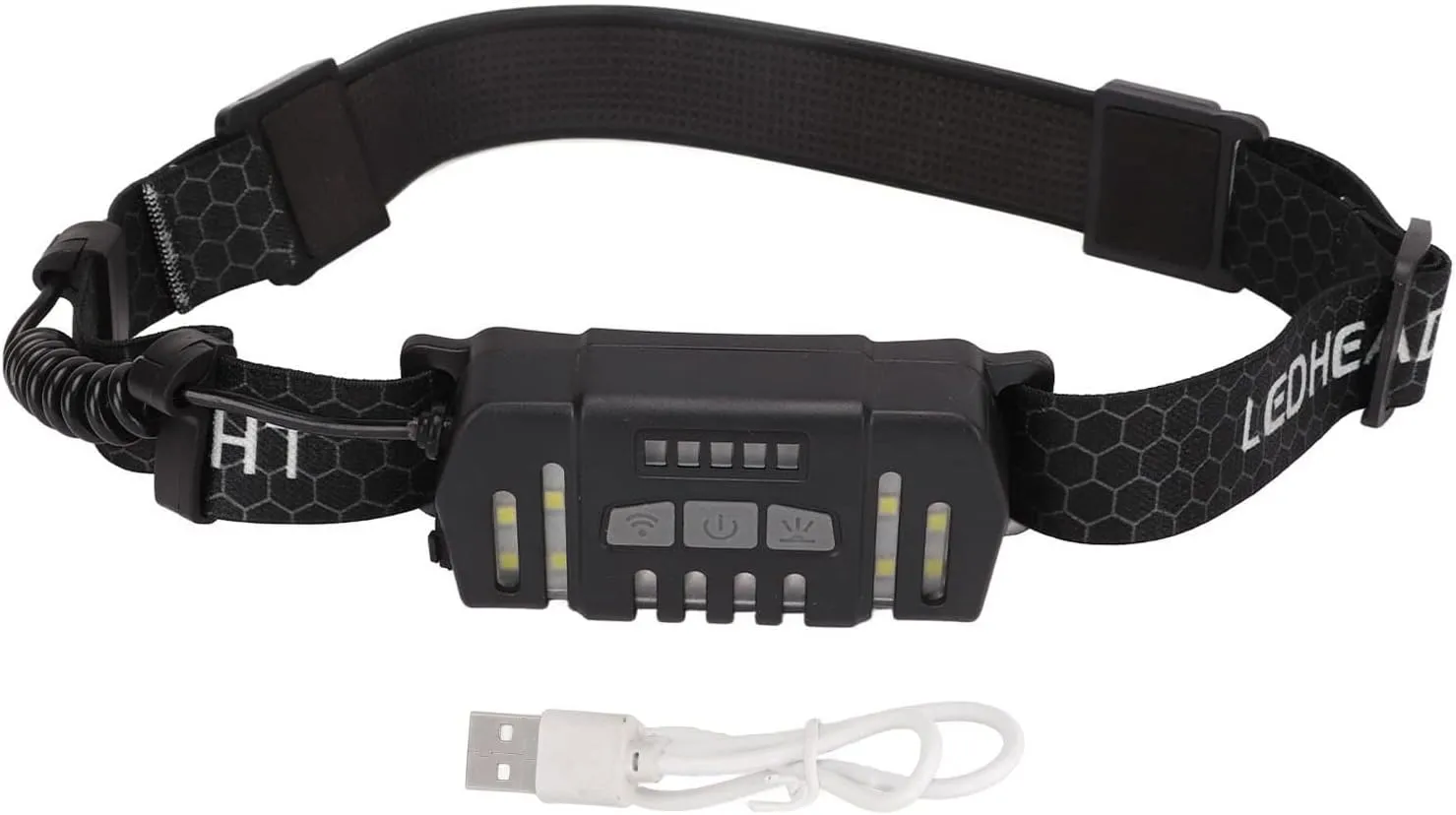 Rechargeable LED Headlamp, Multipurpose Headlight with XPG and COB Light Sources for Various Activities