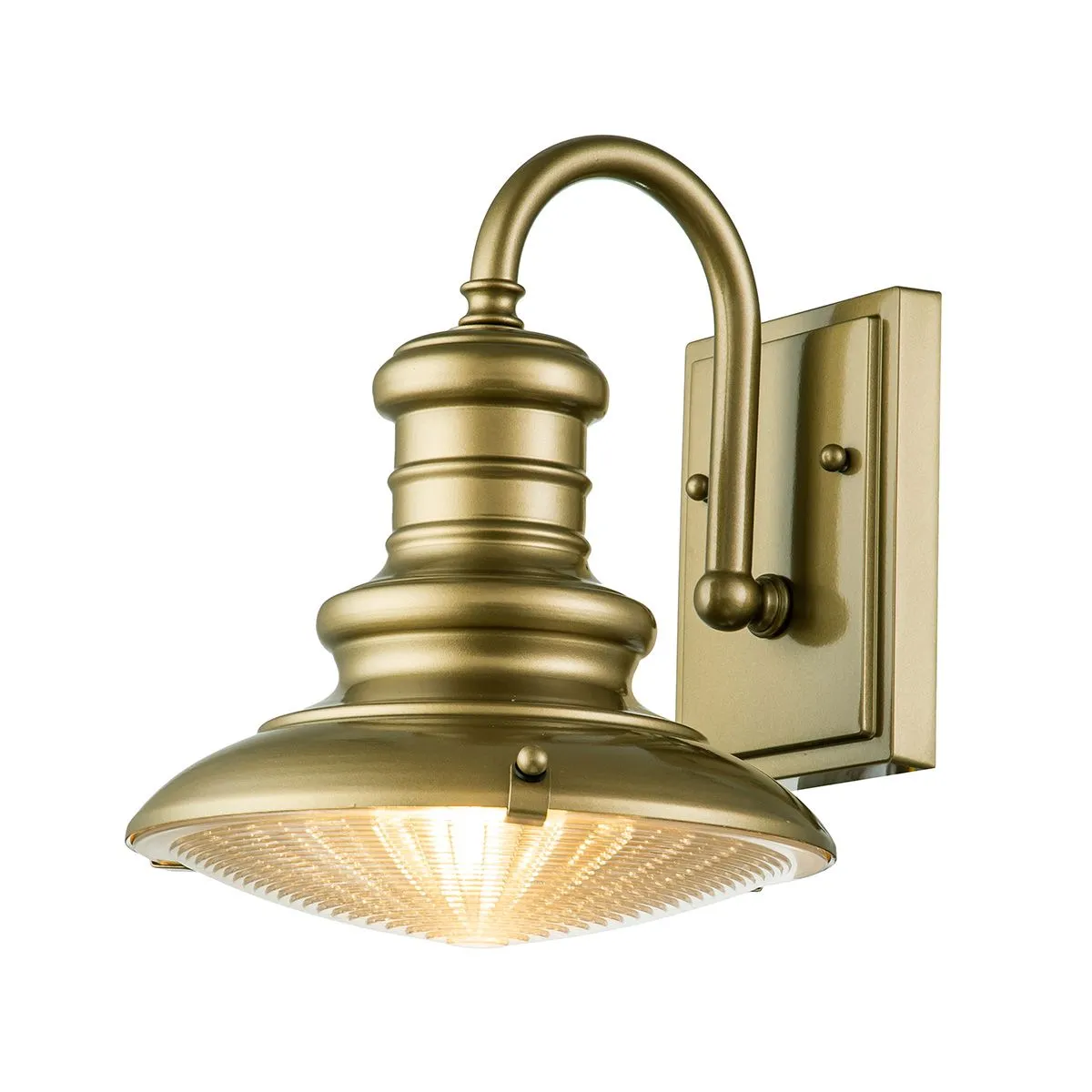 Redding Station 1 Light Small Wall Lantern | Painted Distressed Bronze