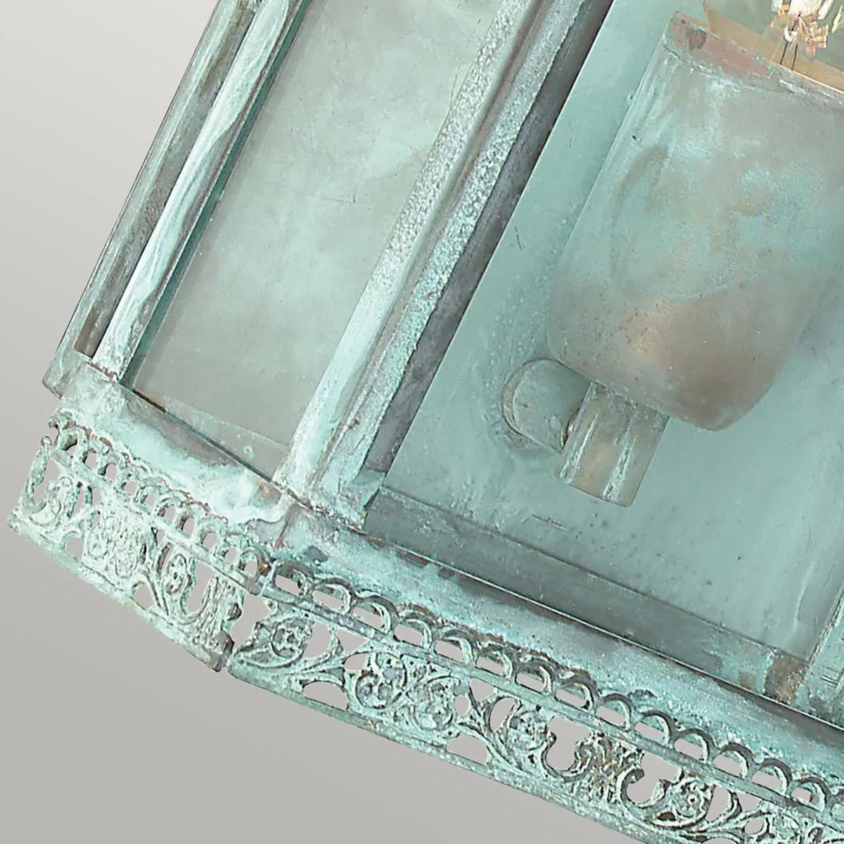 Regents Park 1 Light Wall Lantern - Verdigris | Verdigris