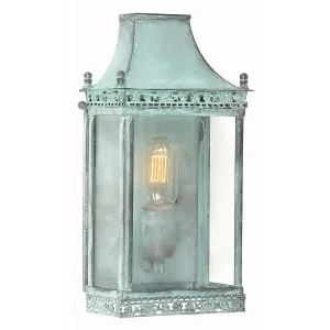 Regents Park 1 Light Wall Lantern - Verdigris | Verdigris