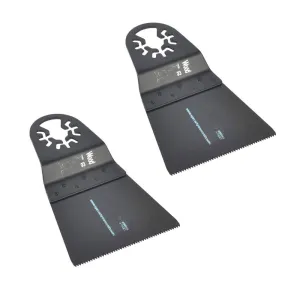 Replacement 2 Pack 65mm HCS Wood Cutting Multi-Tool Saw Blade Fits for Fein Multimaster Dremel Bosch Craftsman Ridgid Oscillating Tools for Versa Tool DB1D