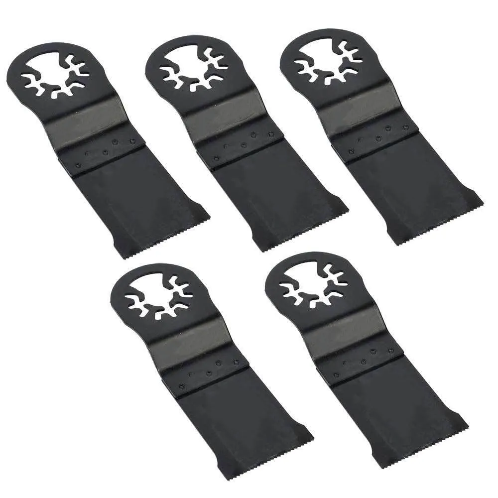Replacement 5 Pack 35mm Japan Cut Tooth HCS Multi-Tool Saw Blades Fits for Fein Multimaster Dremel Bosch Craftsman Ridgid Oscillating Tools for Versa Tool AB5C