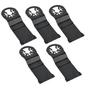 Replacement 5 Pack 35mm Japan Cut Tooth HCS Multi-Tool Saw Blades Fits for Fein Multimaster Dremel Bosch Craftsman Ridgid Oscillating Tools for Versa Tool AB5C