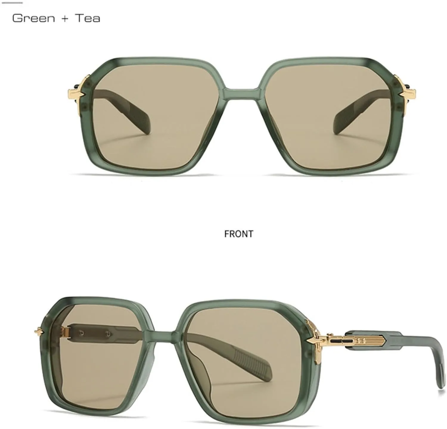 Retro Men Sunglasses Shades Uv400 Fashion Women Rivets Gradient Sun Glasses