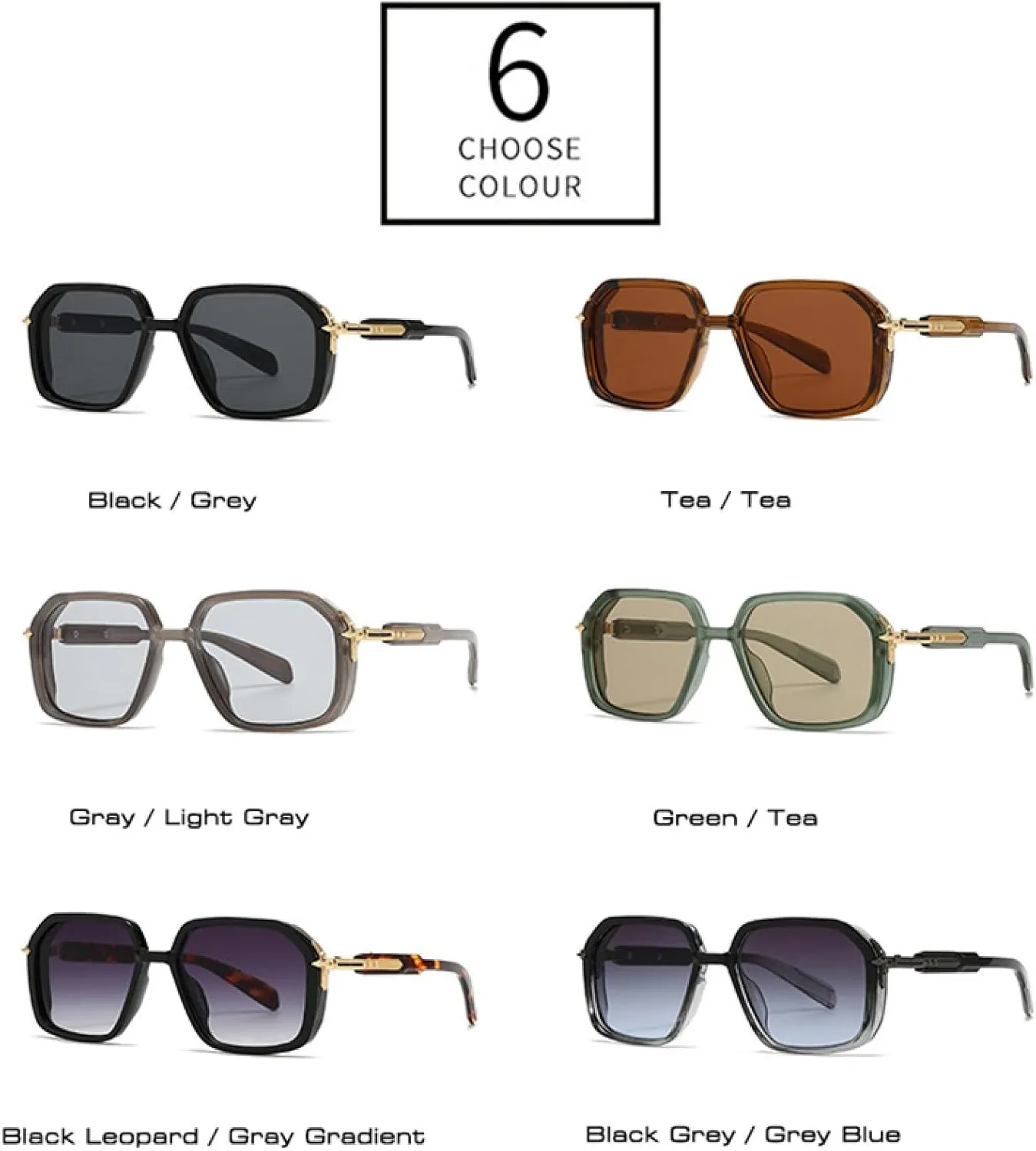 Retro Men Sunglasses Shades Uv400 Fashion Women Rivets Gradient Sun Glasses