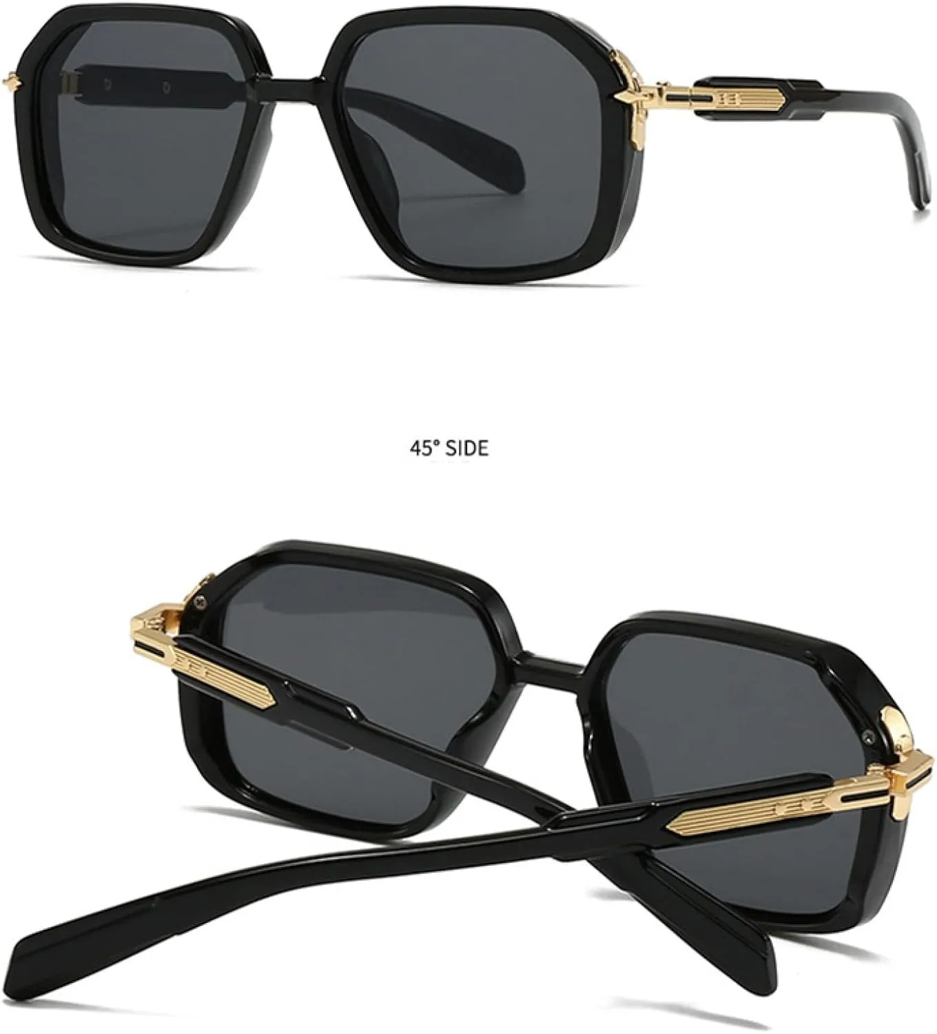 Retro Men Sunglasses Shades Uv400 Fashion Women Rivets Gradient Sun Glasses