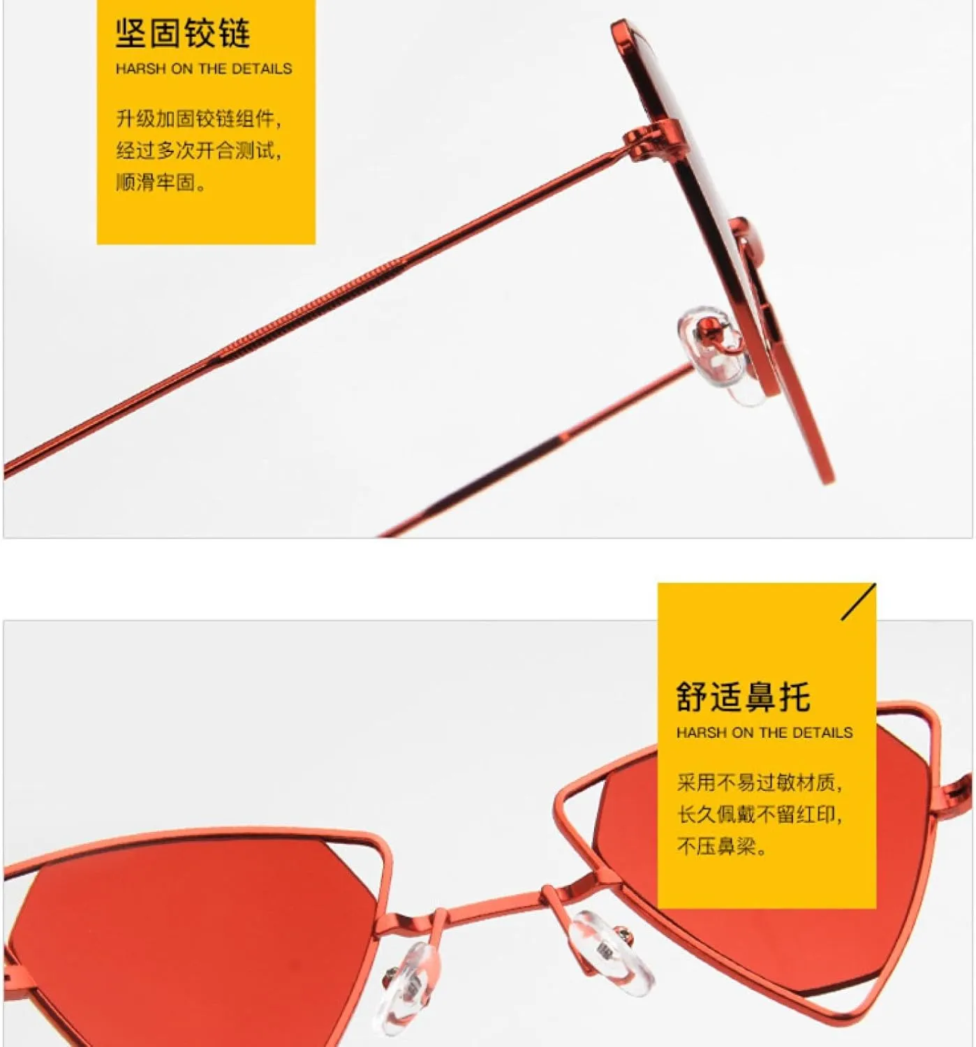 Retro Small Men Hollow Eyewear Trendy Sunglasses for Women Metal Frame Shades Uv400