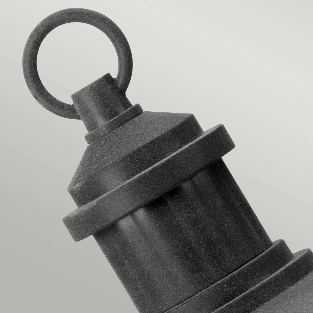 Riverwood 8" Pedestal Lantern | Weathered Zinc
