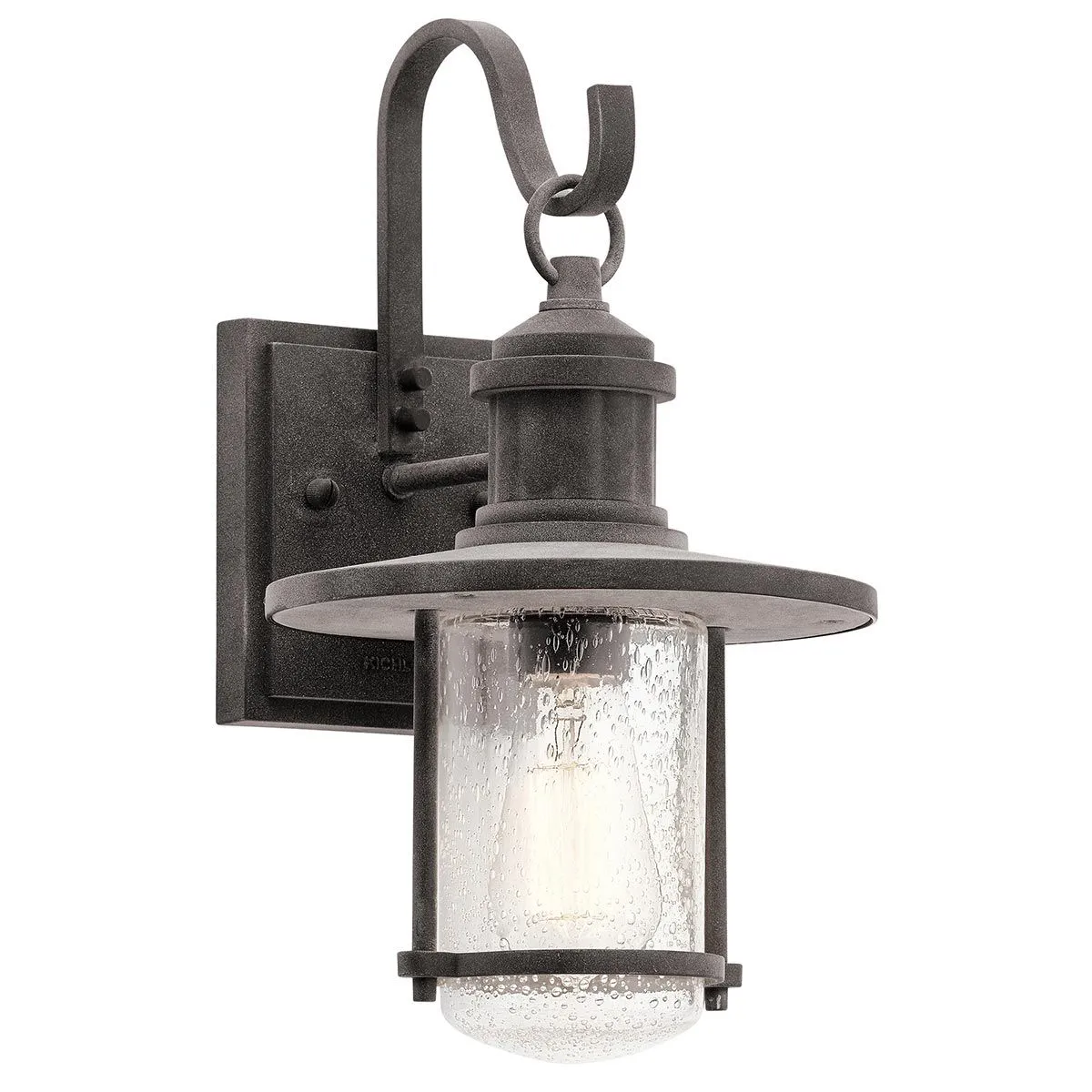 Riverwood Medium Wall Lantern | Weathered Zinc