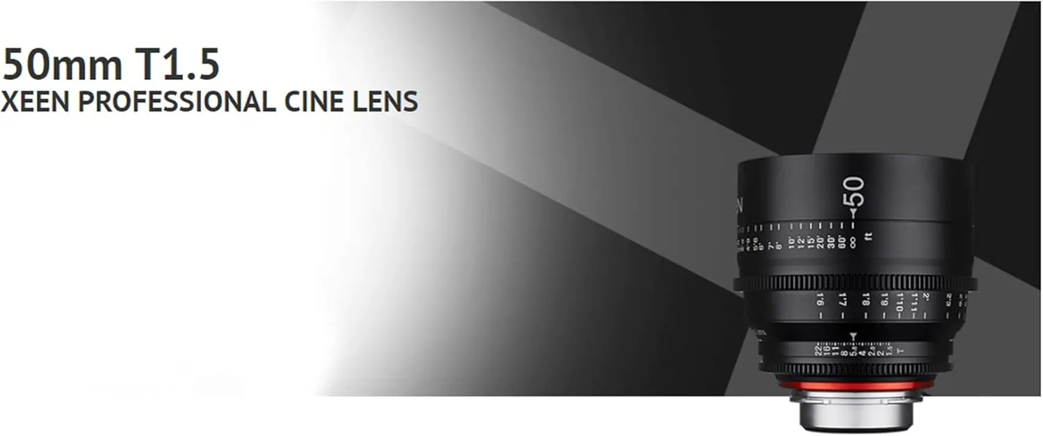 Rokinon's Xeen Cine Lens Bundle Including Xeen 16mm T2.6 Cine Lens, Xeen 35mm, 50mm, 85mm T1.5 & 135mm T2.2 Professional Cine Lenses for PL Mount Cameras by Rokinon