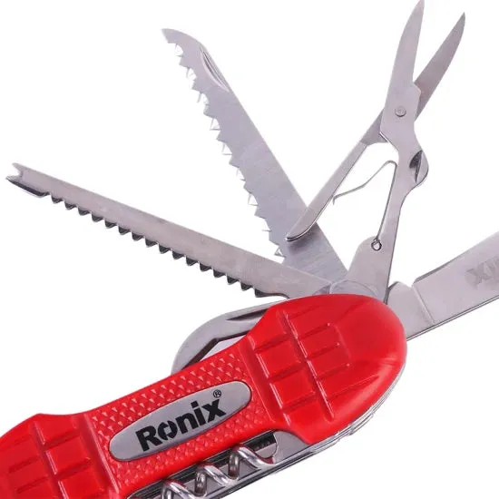 Ronix Rh-1192 15 in Multi-Functional Combination Tools Set Pocket Folding Plier Knife