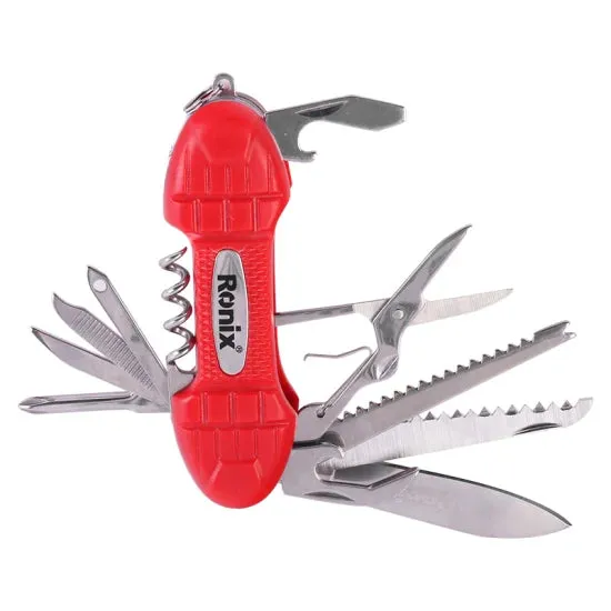 Ronix Rh-1192 15 in Multi-Functional Combination Tools Set Pocket Folding Plier Knife