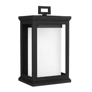 Roscoe 1 Light Medium Wall Lantern | Textured Black