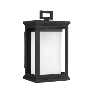 Roscoe 1 Light Small Wall Lantern | Textured Black