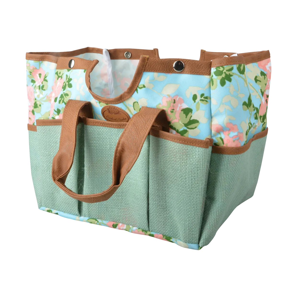 Rose Print Garden Tool Stool