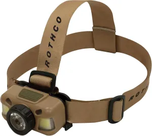 Rothco 22508 Rechargeable 600 Lumen Led Headlamp Color : Coyote Brown