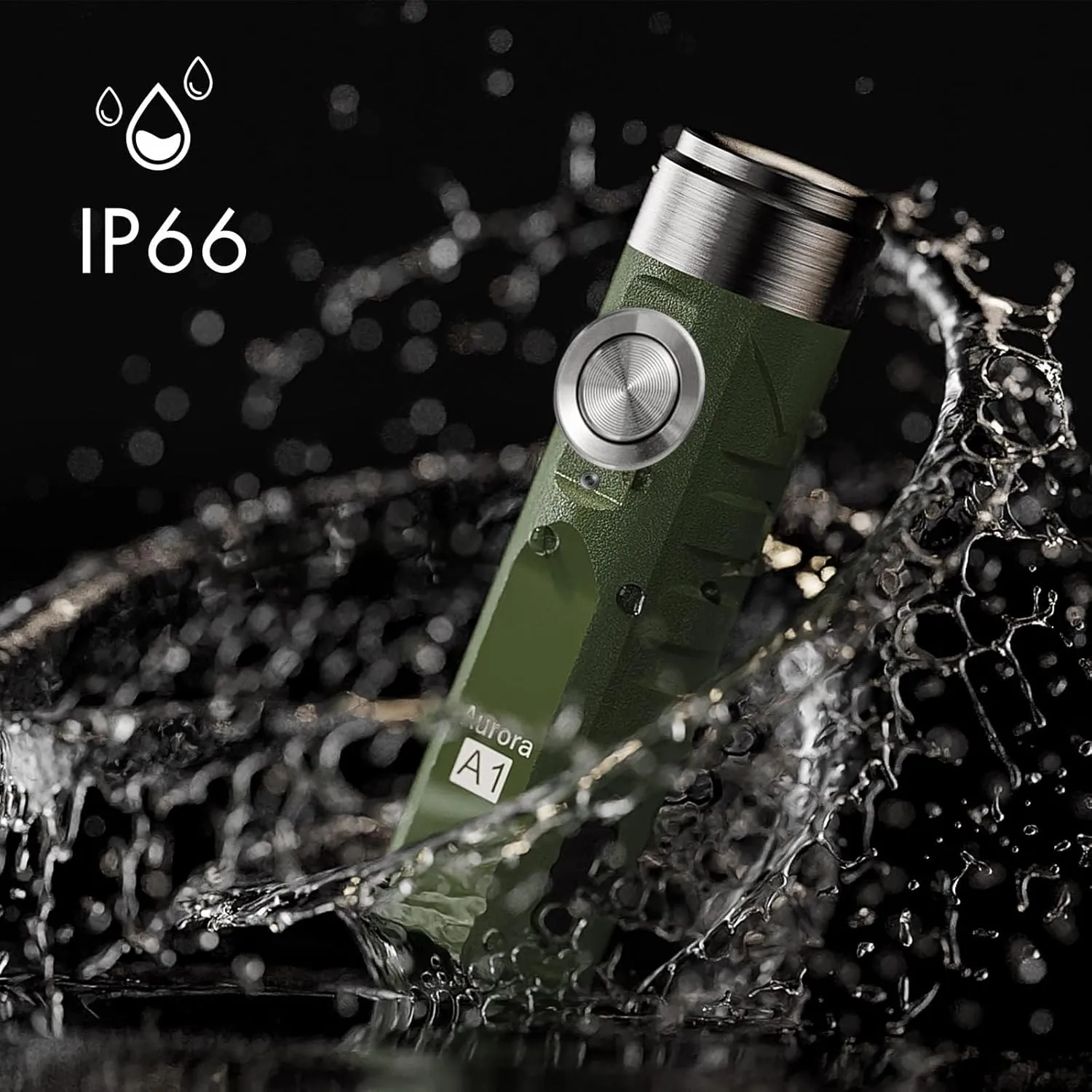 RovyVon A1 Gen 4 Rechargeable EDC Flashlight 650 Lumens Super Bright Outdoor Mini Keychain Flashlights for Everyday Carry, Camping, Thanksgiving (Military Green)