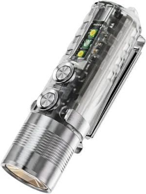 RovyVon A28 G2 Flashlight with Side Signal Light,1000 Lm Rechargeable,Water Resistant,EDC Pocket Flashlight, for Camping, Outdoors and Everyday Carry