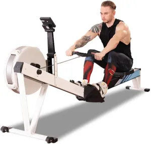 Rowing Machine Foldable Rowing Machine Multi-Function Fitness Equipment Rowers (Color : White, Size : 2440x610x360mm)