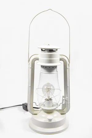 Rynx | Rustic Country House Lantern Table Lamp: Dimmable, Edison Bulb, Inline Dimmer - Large Body, Rustic Finish, UL USA/ULC Canada Safe