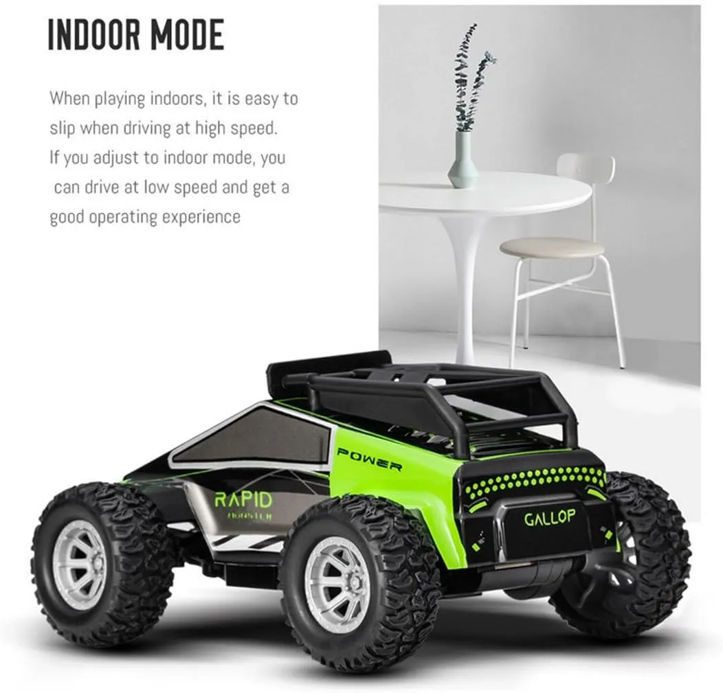 S658 1/32 Scale Off-Road RC Drift Car, 2.4Ghz 4WD Full Proportional Electric RC Off-Road Car with Lights Kit, Surprising Present for Hobbyists - RTR