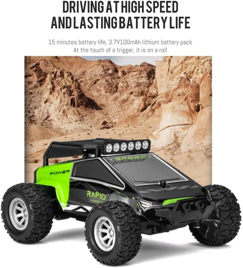 S658 1/32 Scale Off-Road RC Drift Car, 2.4Ghz 4WD Full Proportional Electric RC Off-Road Car with Lights Kit, Surprising Present for Hobbyists - RTR