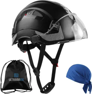 Safety Helmet Hard Hat, ANSI Z89.1 Approved Lightweight Vented Work Helmet, 6-Point Adjustable Ratchet Suspension Hardhat Ideal for Industrial and Construction