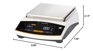Sartorius Professional Weighing System Entris II Compact Precision Scale Lab Balance, 2220g, 0.01g New Entris Model BCE 2202-1S External Cal