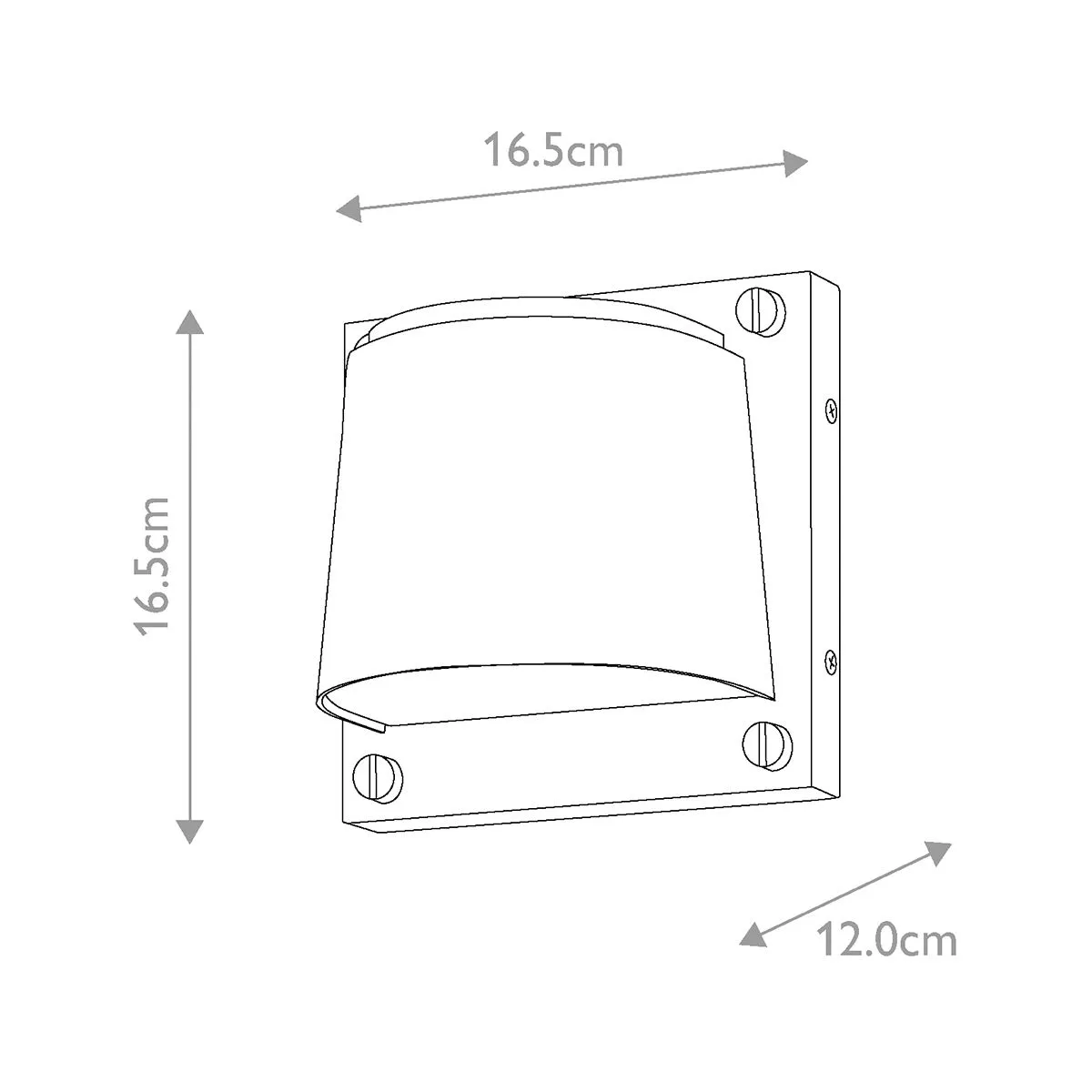 Scout 1lt Small Wall Light | Painted Heritage Brass