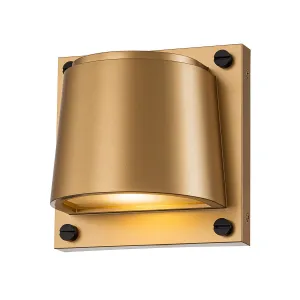 Scout 1lt Small Wall Light | Painted Heritage Brass