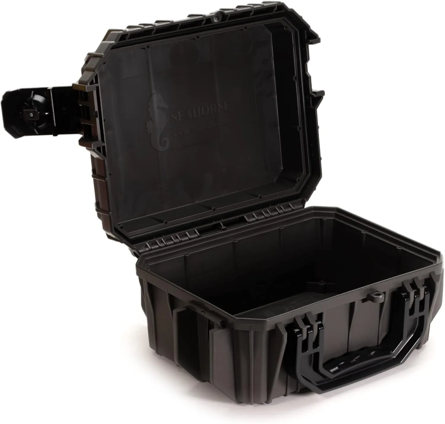 Seahorse 130 Heavy Duty Protective Dry Box Case - TSA Approved/Mil Spec / IP67 Waterproof/USA Made for Cameras, Action Cameras, Ammo, First Aid Kits