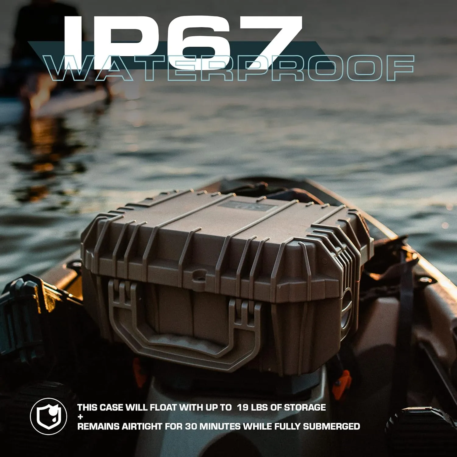 Seahorse 130 Heavy Duty Protective Dry Box Case - TSA Approved/Mil Spec / IP67 Waterproof/USA Made for Cameras, Action Cameras, Ammo, First Aid Kits