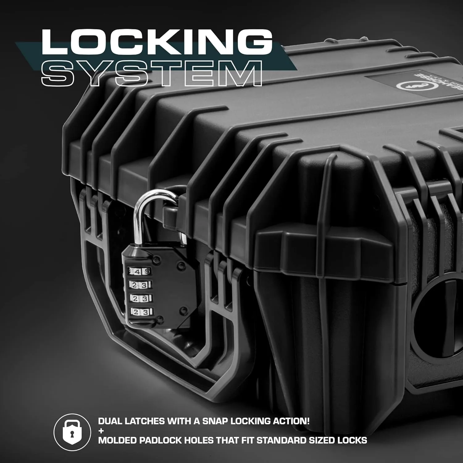 Seahorse 130 Heavy Duty Protective Dry Box Case - TSA Approved/Mil Spec / IP67 Waterproof/USA Made for Cameras, Action Cameras, Ammo, First Aid Kits