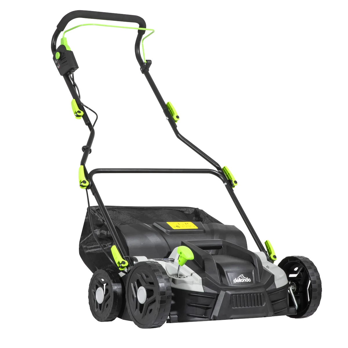 Sealey Dellonda 1500W Electric 2-in-1 Scarifier with 5-Heights, 36cm Cutting Diameter, 45L Grass Collection Bag, 10m Mains Cable, Hand Push