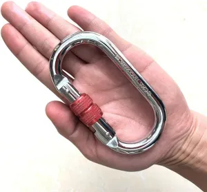 Set of 4 Locking Carabiners for Rock Climbing Activities