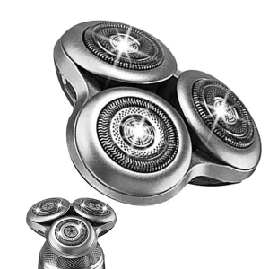 SH98 Replacement Heads for Philips Norelco Shavers Series 9000,Wet/Dry Use, Dual Stainless Steel Blades, for men.