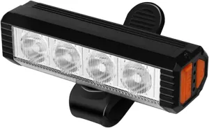 Shockproof Long Lasting Cycling Light Headlamp Intelligent Battery Indicators Multiple Lighting Option